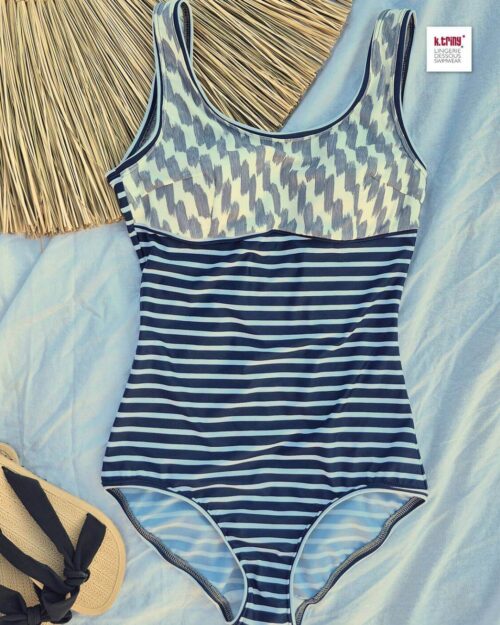 Vorderansicht Badeanzug Schnittmuster #SwimmySwimStar in regulärer Länge und Langröße, Größen 32-58 zum selber nähen, k.triny* lingerie