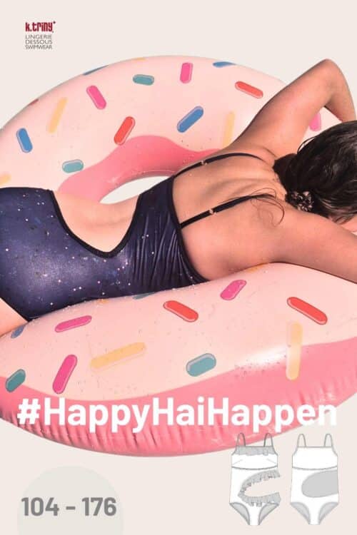 Badeanzug Schnittmuster #HappyHaiHappen Größen 32-58 zum selber nähen, k.triny* lingerie