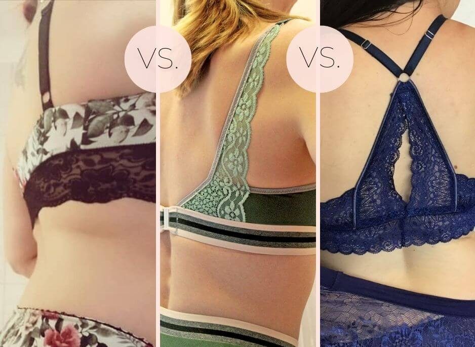 Unterschiede der Bralettes Unterschiede der Bralettes, Rücken