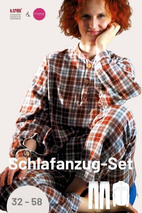 Schlafanzug Schnittmuster #DreamyTrousers von k.triny und #Margret von Schwalbenliebe Größen 32-58 zum selber nähen, k.triny* lingerie