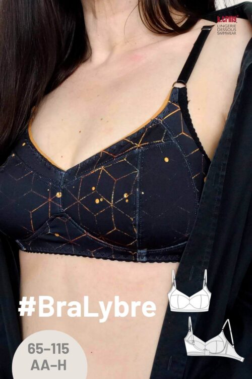 Schnittmuster für den bügellosen BH #BraLybre Größen: Unterbrust 65-115 zum selber nähen, k.triny* lingerie