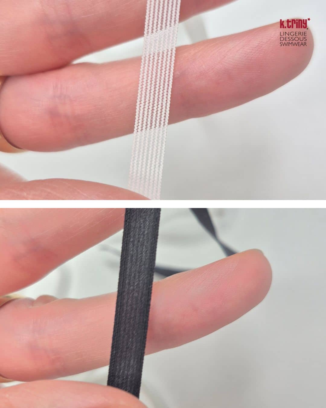 Elastisches Webbändchen ca. 7 mm für Bademode nähen