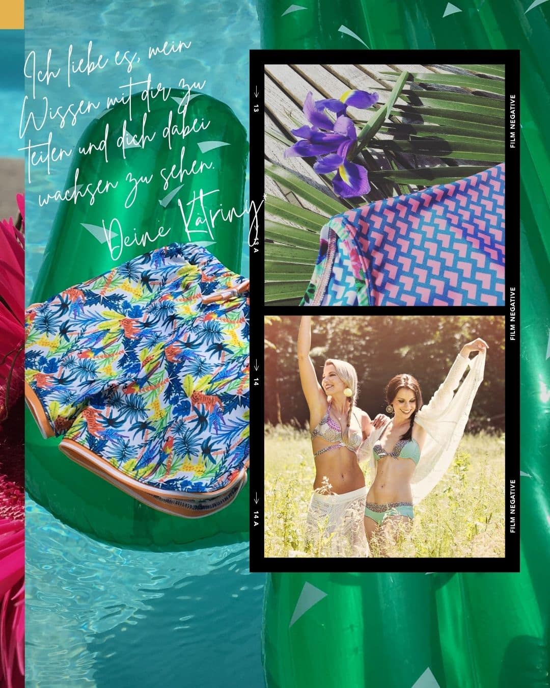 Bademode Atelier Materialkunde Materialkunde mit Badestoff, Bikini Modellen und sommerlicher Inspiration